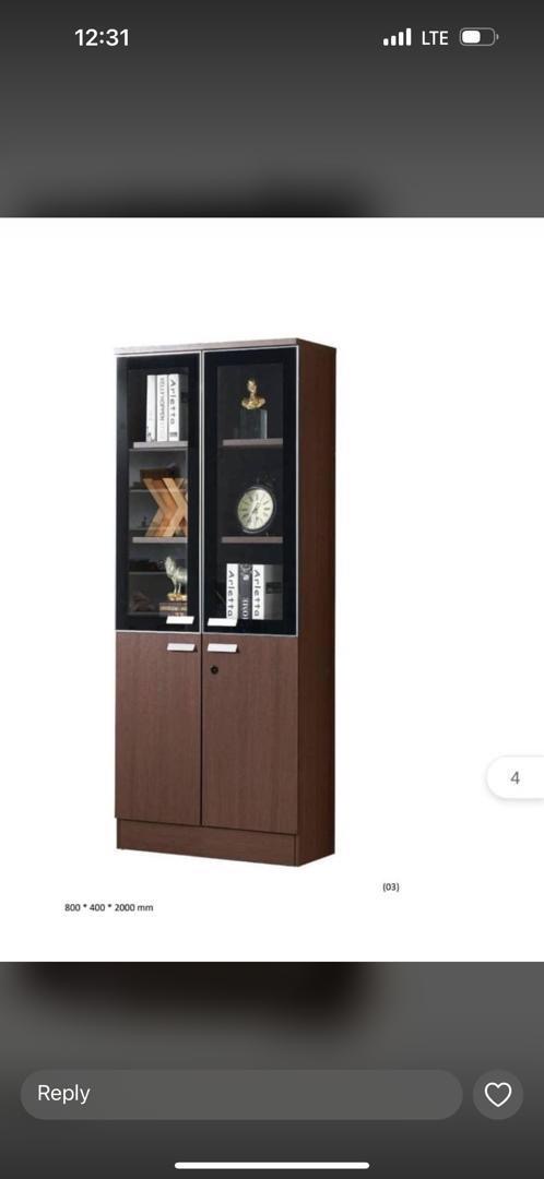 Professional Two-Section Executive Display Cabinet